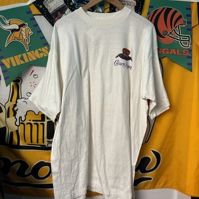 Camiseta De Colección Crown Royal Whiskey Promo Logo Para Hombre Talla (XL) 90’s Alcohol Foto 1 de 3
