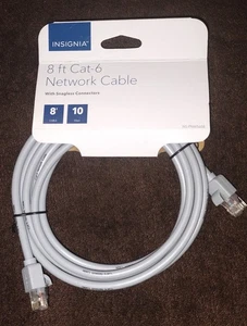 Insignia- 8 foot Cat-6 Ethernet Cable - Gray - Picture 1 of 1