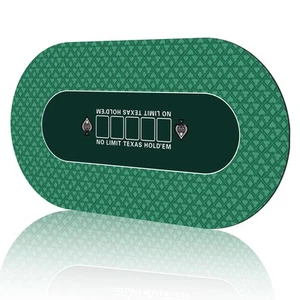 70 x 35 Inch Texas Hold'em Poker Mat for Table Portable Poker Table Top with ... - Picture 1 of 7