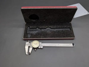 L. S. Starrett 6in. Dial Caliper No. 120 Hardened Stainless Steel w/case - Picture 1 of 6