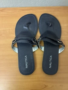 Marineblaue Sandalen von Nautica Größe 7,5 - Bild 1 von 5
