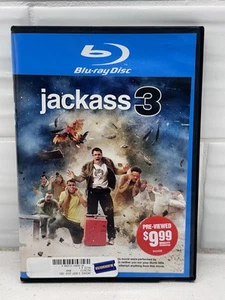 Jackass 3 (Blu-Ray DVD, 2010) - Former Blockbuster Rental - Johnny Knoxville - Picture 1 of 10