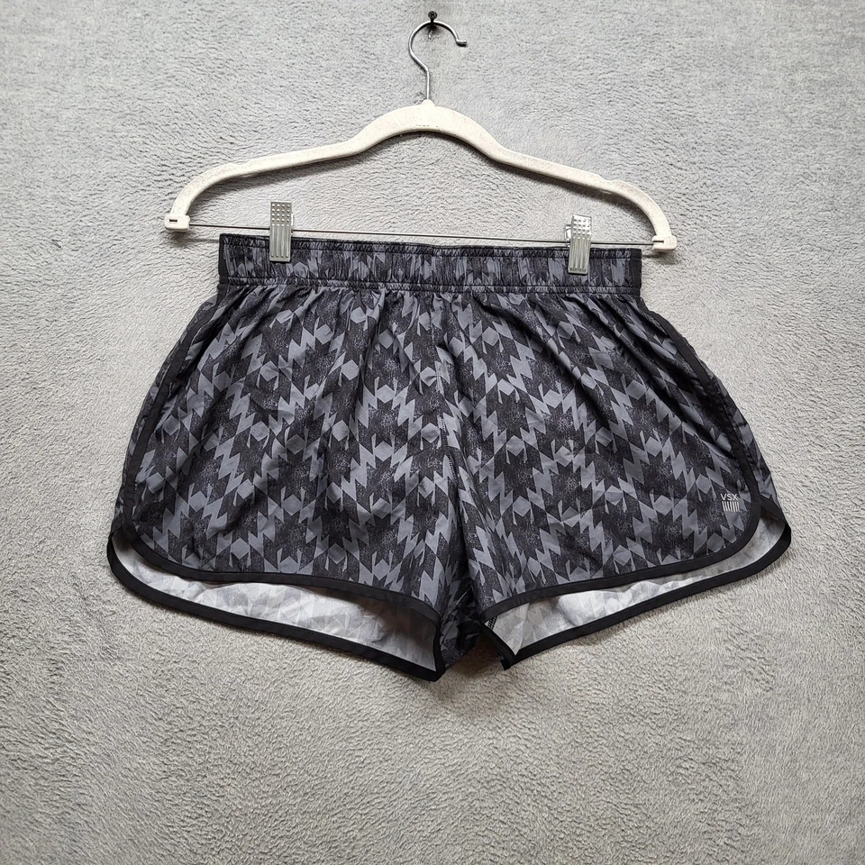 Pantalones Cortos Victoria's Secret Mujer Ropa Activa S Negros Geométricos Sudor El Jugador Foto 1 de 4