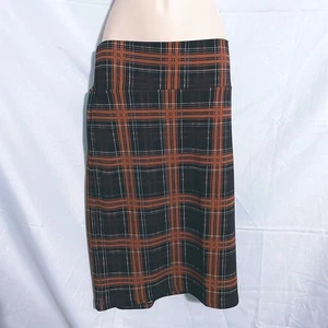 Lularoe Brown Plaid Skirt Size XL - Picture 1 of 3