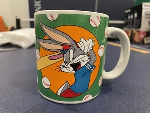 Vintage Bugs Bunny Baseball 1994 Warner Bros Coffee Mug Looney Tunes - Picture 1 of 4