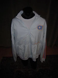 Adidas Originals Fleece Jckt Echo blau nu blau M Kapuzenpullover mittlere Jacke selten neu mit Etikett  - Bild 1 von 5