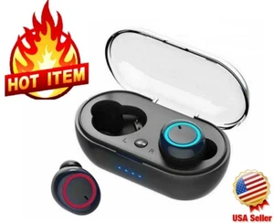 Zestaw słuchawkowy Bluetooth 5.0 TWS słuchawki bezprzewodowe słuchawki douszne słuchawki stereo wodoodporne - Zdjęcie 1 z 8