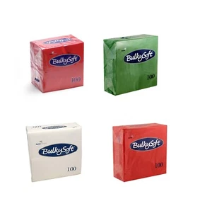 100 Stück Servietten Papierservietten Recycling Geschirr Tissue 2-lagig 40cm/33cm BBQ P - Bild 1 von 5