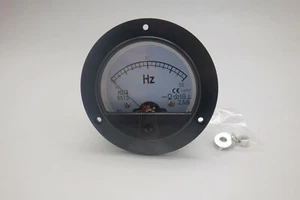 1PC Analogue Frequency Panel Meter 45-55HZ 220V Round Dia.90mm 65T5 plastic - Picture 1 of 4