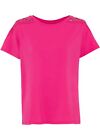 Shirt mit Spitzeneinsatz Gr 36/38 Pinklady Damenshirt Top Bluse Neu*