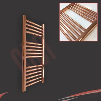 NWT DIRECT Heated Towel Rail Radiator Warmer Copper STRAIGHT 300mm(w) x 800mm(h) 895 BTUs