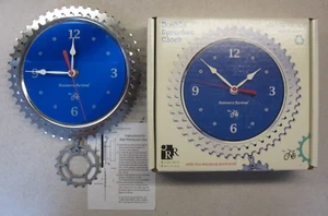New Resource Revival Double Sprocket Wall Clock with Swinging Pendulum USA Made - Picture 1 of 3