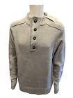 Lee Cooper Grey Men’s Knitted Jumper Size M/L 1/4 Button up New With Tags