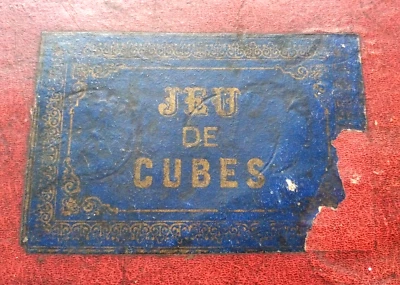 Fin XIXe - GRAND JEU DE CUBES ANCIEN - jouet 19e ENFANTINA 1900 - Photo 1/4