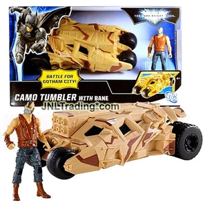 Year 2012 DC Batman The Dark Knight Rises Vehicle CAMO TUMBLER with Bane Figure - Picture 1 of 1