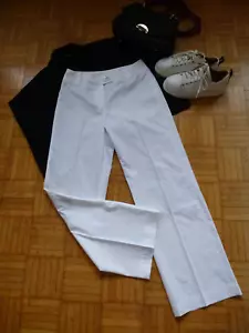 AIRFIELD Luxus wide leg PALAZZO Hose weiß Pailetten Logo Gr. 36 ITALY gefüttert - Bild 1 von 14