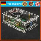 neu For Raspberry Pi 5 Acrylic Case Enlosure Shell Protective Shell W/ Cooling F