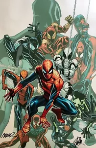 AMAZING SPIDER-MAN 692 Giclee LEINWAND #20/62 handsigniert von RAMOS & STAN LEE COA - Bild 1 von 5