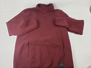 Mens Gerry Brand Quarter Snap Ottoman Pullover Outdoor Garnet Maroon NWOT Medium - Picture 1 of 8