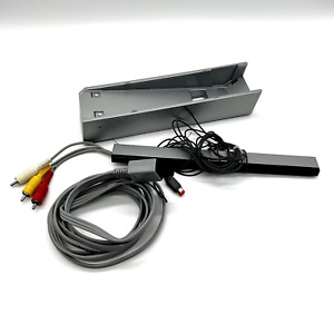 Official Nintendo Wii A/V Cable, Console Stand & Sensor Bar Bundle