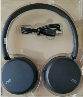 JVC HA-S35BT BLACK DEEP BASS BT WIRELESS HEADPHONES. - Image 1 of 4