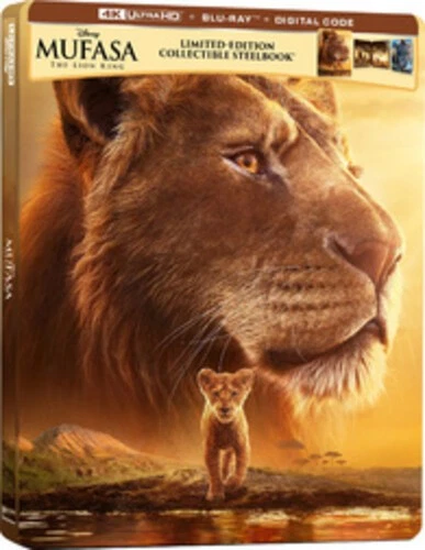Mufasa: The Lion King (Limited Edition) (Steelbook) [New 4K UHD Blu-ray] Ltd E - Image 1 of 1