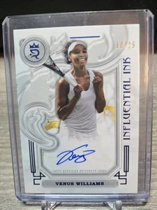 2024 Topps Royalty Tennis Venus Williams Blue Influential Ink Auto /25 W - Bild 1 von 2