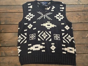 Vtg Ralph Lauren Hand Knit Sweater Vest. XL. Tribal. Aztec - Picture 1 of 6