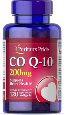 CoQ10 CO Q-10, CoQ-10, 200 mg 120 USA Q-Sorb™ Coenzima Puritan's Pride - Imagen 1 de 2
