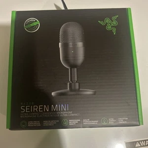 Razer Seiren Mini Ultra Compact Condenser Streaming Microphone Black -NIB - Photo 1/2