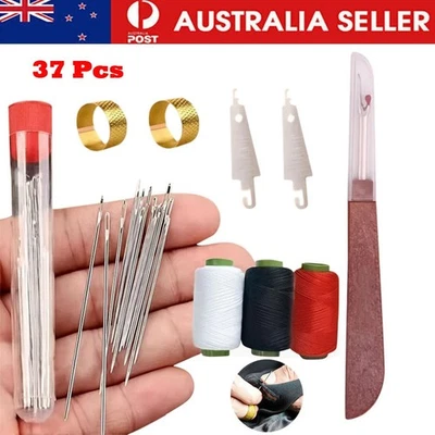 37PCS Sewing Tool Set,Needles Thread Hand Repair Tools,DIY Hand Made Craft Set - image 1 of 4