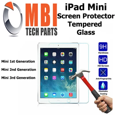 iPad Mini 1 2 3 Tempered Glass Screen Protector Clear Protective 1st 2nd 3rd Gen - Image 1 of 4