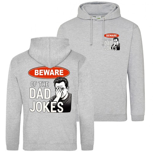 VETEMENTS Felpa con cappuccio divertente papà scherzi attenzione al papà scherzi regalo per papà patrigno unisex