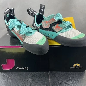 La Sportiva Women's Oxygym - Us Size 4 Uk 3 Eur 35.5 Teal And Black - Picture 1 of 9