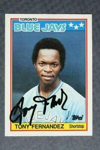 Toronto Blue Jays Tony Fernandez autographed / signed 1988 Topps baseball card!