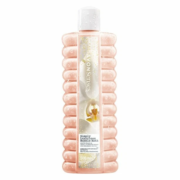 (1L/7,38€)  AVON Bubble Bath Schaumbad Pfirsich & Vanille-Orchidee 500 ml - Bild 1 von 1