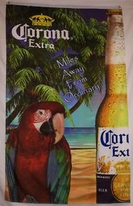 Corona Extra Parrot Beer Flag 3'X5' Premium Party Decoration Banner USA Seller - Picture 1 of 3