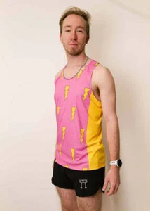 Singlet Performance con pernos rosas para hombre XS S M L XL - Imagen 1 de 11