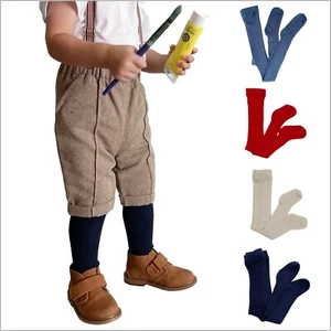 100% Organic Cotton Kids Tights for Girls and Boys, Sizes 6 months - 8 years - Picture 1 of 10