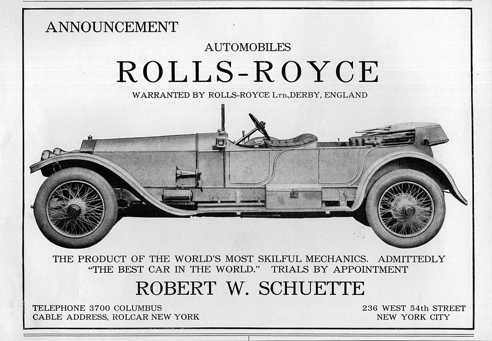1914 年劳斯莱斯银鬼跑车原版印刷广告 — 第 1/1 张图片