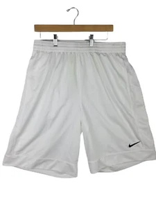 Nike Basketball Shorts Mens XL White Athletic Training Running Workout Pockets - Picture 1 of 5