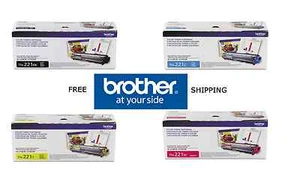 Paquete de 4 GENUINOS BROTHER OEM TN221BK TN221C TN221Y TN221M JUEGO DE TÓNER - SELLADO  - Imagen 1 de 1