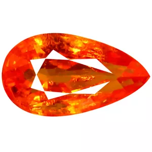 1,25 ct AAA Hervorragende Birnenform (8 x 5 mm) Fanta Orange Spessartin Edelstein - Bild 1 von 1