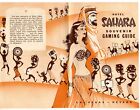 1954 Hôtel Casino SAHARA Guide de Jeu Souvenir SUPERBES GRAPHISMES Vintage ORIGINAL