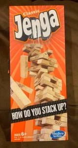 Jenga Classic Spiel 54 Teile Holzbausteine Turm Offiziell Erwachsene Familie Spaß Neu - Bild 1 von 1