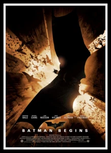 Batman Begins Bat Movie Poster Print & Unframed Canvas Prints - Picture 1 of 6
