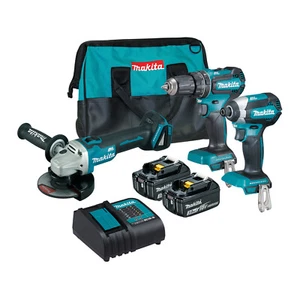 Makita 18V 3 Piece Brushless Cordless Combo Kit Power Tool Equipment Sets - Picture 1 of 1