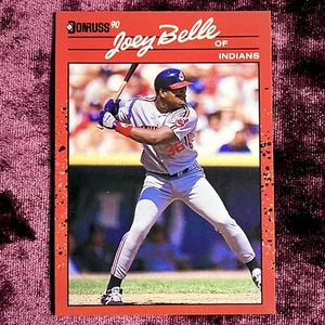 Joey Albert Belle 1990 Donruss RC #390 MINT Indians Rookie Jersey Chief Wahoo SP - Bild 1 von 4