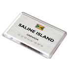 FRIDGE MAGNET - Saline Island - Grenada - Lat/Long