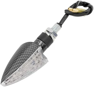 BikeMaster Spear LED Turn Signals Carbon Look 101030-25CB - Picture 1 of 1